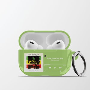 Song Name AirPods Pro Case | Personalized Music Singer Hard Plastic Protective Apple AirPods Pro 2 Case with Carabiner Keychain