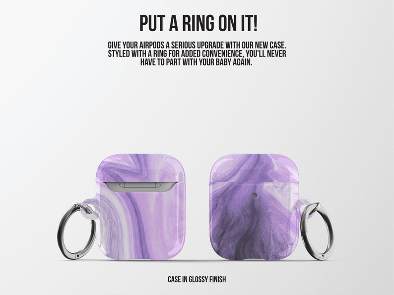 PERSONALIZED PURPLE HAZE MARBLE Airpods Case  | Airpods Pro | Protective Airpods Case | Custom AIrpods Case | Minimalist Airpods Case | Marble Airpods Case | Cute Airpods Case | CaseNation
