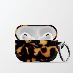 Estuche para AirPods de Apple con estampado de tortuga / Estuche rígido de plástico con estampado animal para Airpods Pro 2 con llavero con mosquetón / AC007