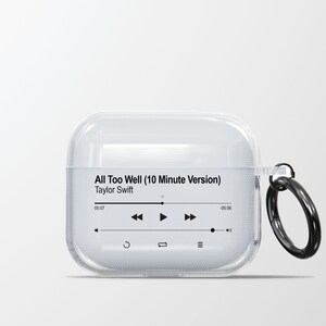 Song Name Airpods Clear Case Personalized Music Singer Soft