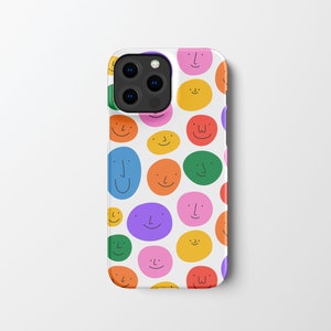 Smiley Face Phone Case | iPhone 13 12 11 Xr Xs Pro Plus Max case  | Samsung Galaxy S22 S21  | Google Pixel 6 5 4