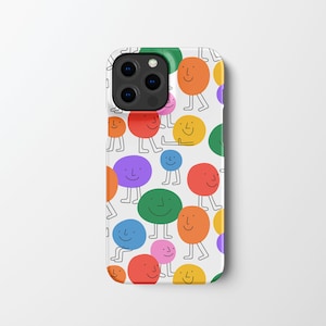 Smiley Face Phone Case | iPhone 13 12 11 Xr Xs Pro Plus Max case  | Samsung Galaxy S22 S21  | Google Pixel 6 5 4