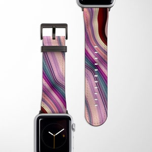DELIGHTFUL TWIST Apple Watch Band | Wavy Watch Strap | Vegan Leather Watch Band 38mm 40mm 41mm 42mm 44mm 45mm