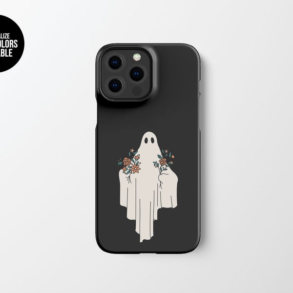 Spöktelefonskal | Halloween abstrakt hårt skal skyddande tryckknappsskal för iPhone Samsung Galaxy Google Pixel