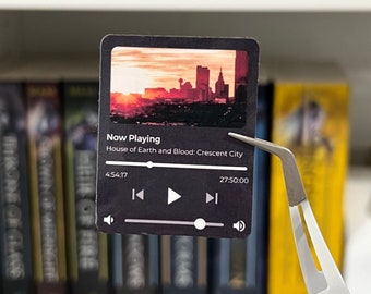Crescent City Inspired Minimalist Sticker - Audiobook Playlist Sticker