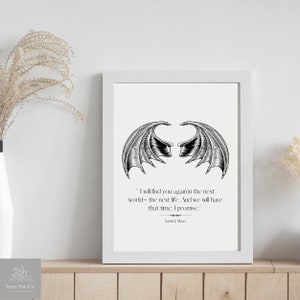 ACOTAR inspired minimalist Art Print - Cassian Quote