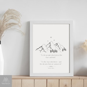 ACOTAR inspired minimalist Art Print - Velaris Night Court