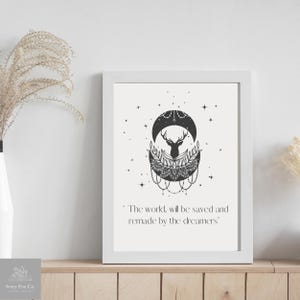 TOG inspired minimalist Art Print - Remade by the Dreamers Quote
