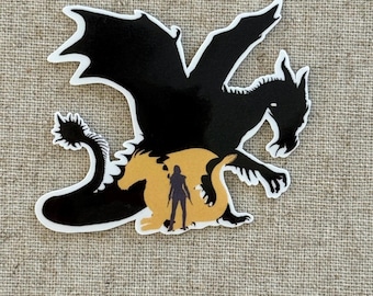 Fourth Wing Inspired Minimalist Sticker - Violence