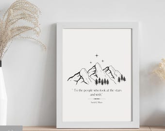 ACOTAR inspired minimalist Art Print - To the People