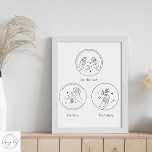 ACOTAR inspired minimalist Art Print - The Archeron Sisters