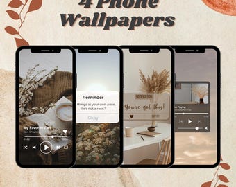 Inspirational Phone Wallpaper Set, Minimalist (Digital Download