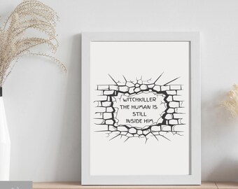 TOG inspired minimalist Art Print - Witch Killer