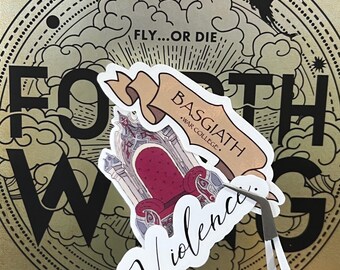 Fourth Wing Inspired Sticker Set – Basgiath War College, Violence