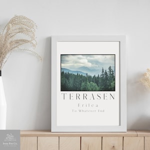 Terrasen City Art Print: Throne of Glass Inspired (Digital Download)