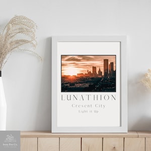 Crescent City inspired minimalist Art Print - Lunathion City (Minimalist print inspired by the Crescent City series by Sarah J. Maas.)