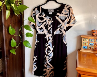 Vintage 90s Tunic Blouse by BOP, Size Small