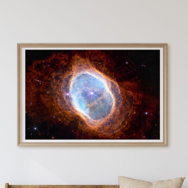 James Webb Space Telescope, Southern Ring Nebula, NASA poster, office decor, astronomy Art Print, Premium scifi wall