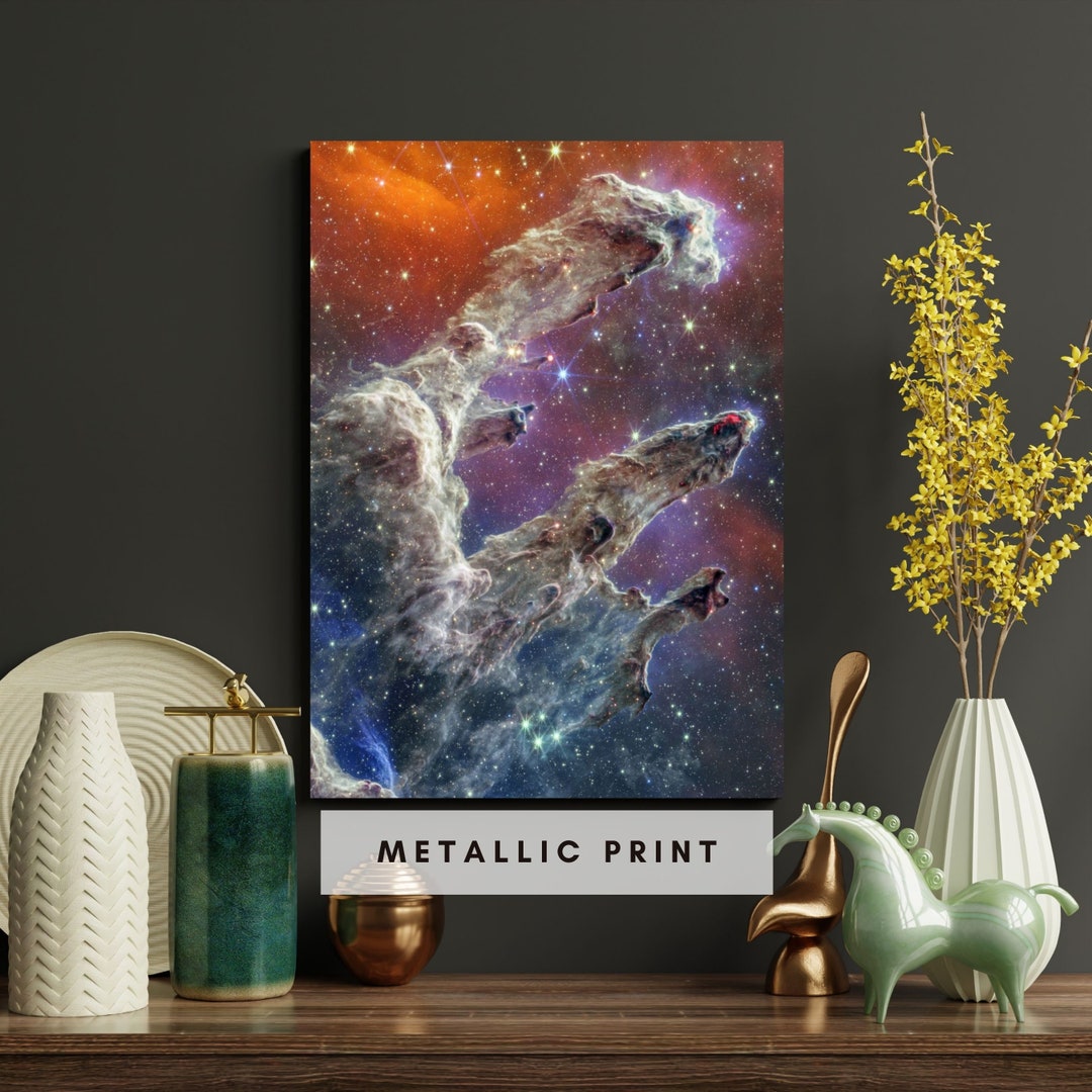 Pillars of Creation nircam and MIRI Composite Image Etsy