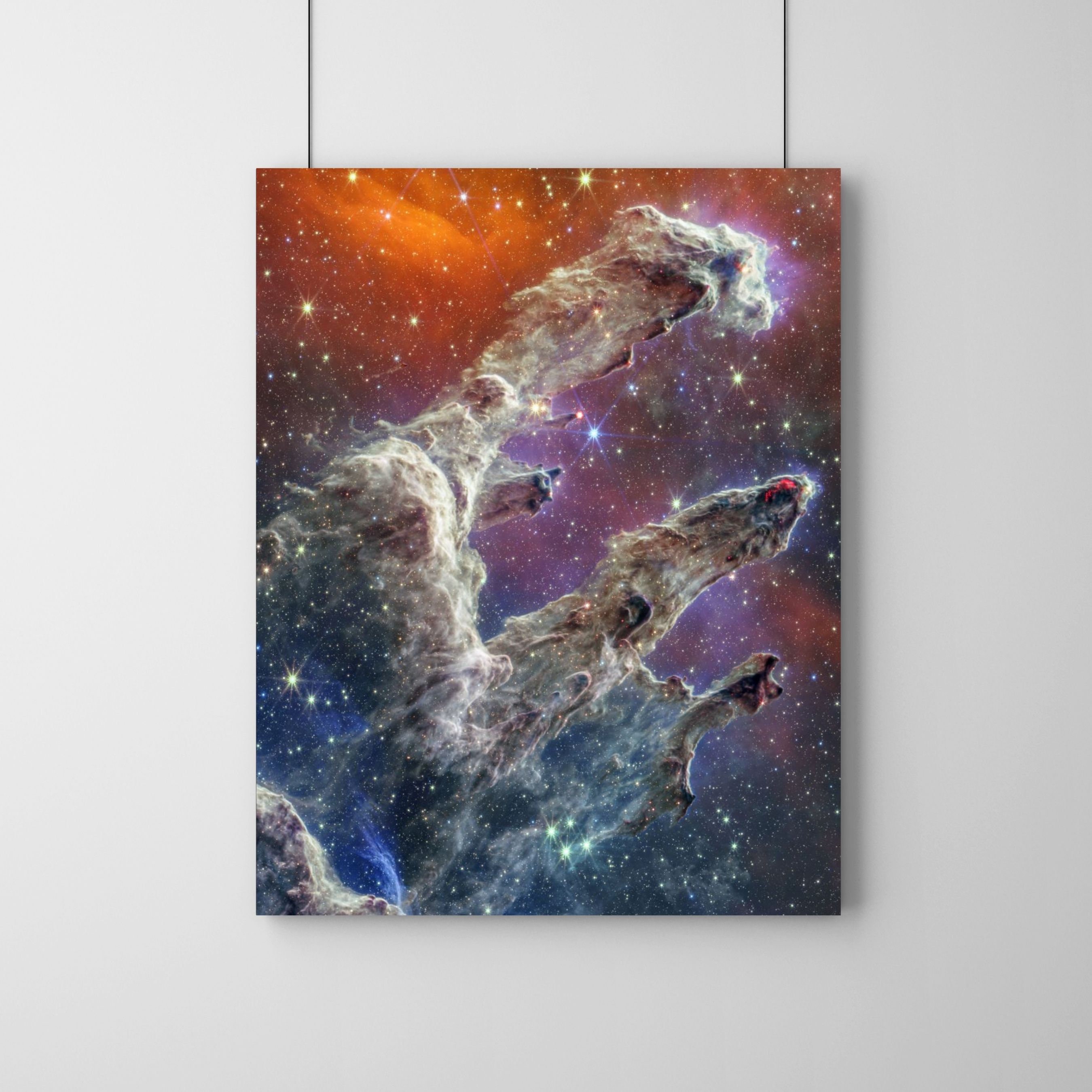 Pillars of Creation nircam and MIRI Composite Image JWST Etsy