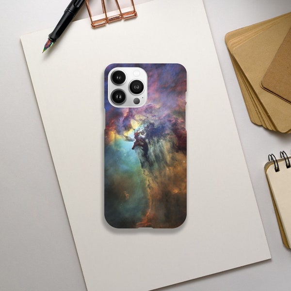 Lagoon Nebula phone case, iPhone and Samsung phone case, NASA space phone case gift, Hubble Space Telescope Photo