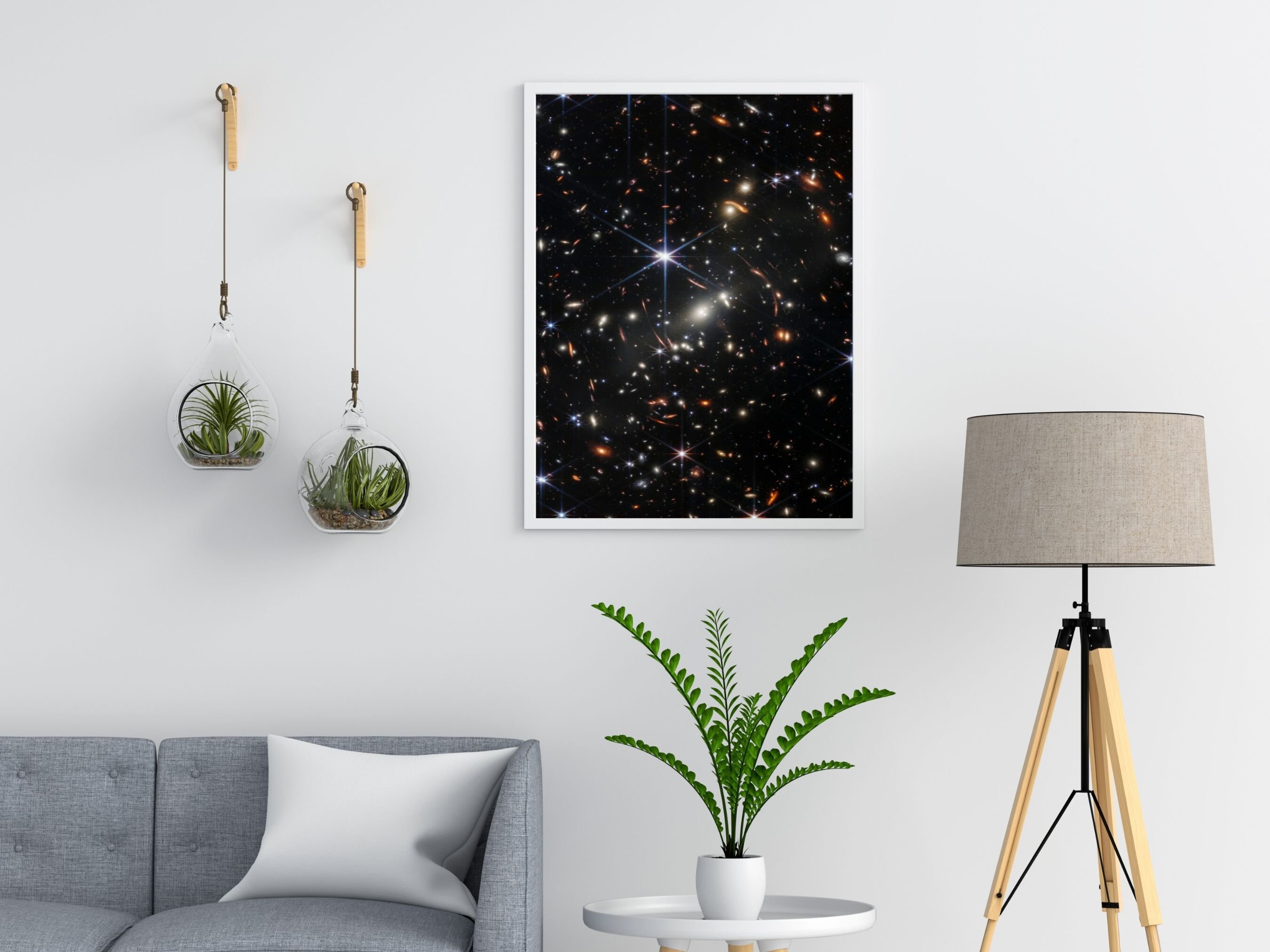 James b Space Telescope First Deepsky Image, Framed NASA Poster