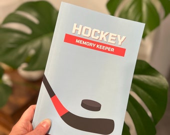 Hockey Memory Keeper Journal | Hockey Tournament Tracker | Hockey Mom Gift | Hockey Player Gift | Hockey Dad Gift | Hockey Gift