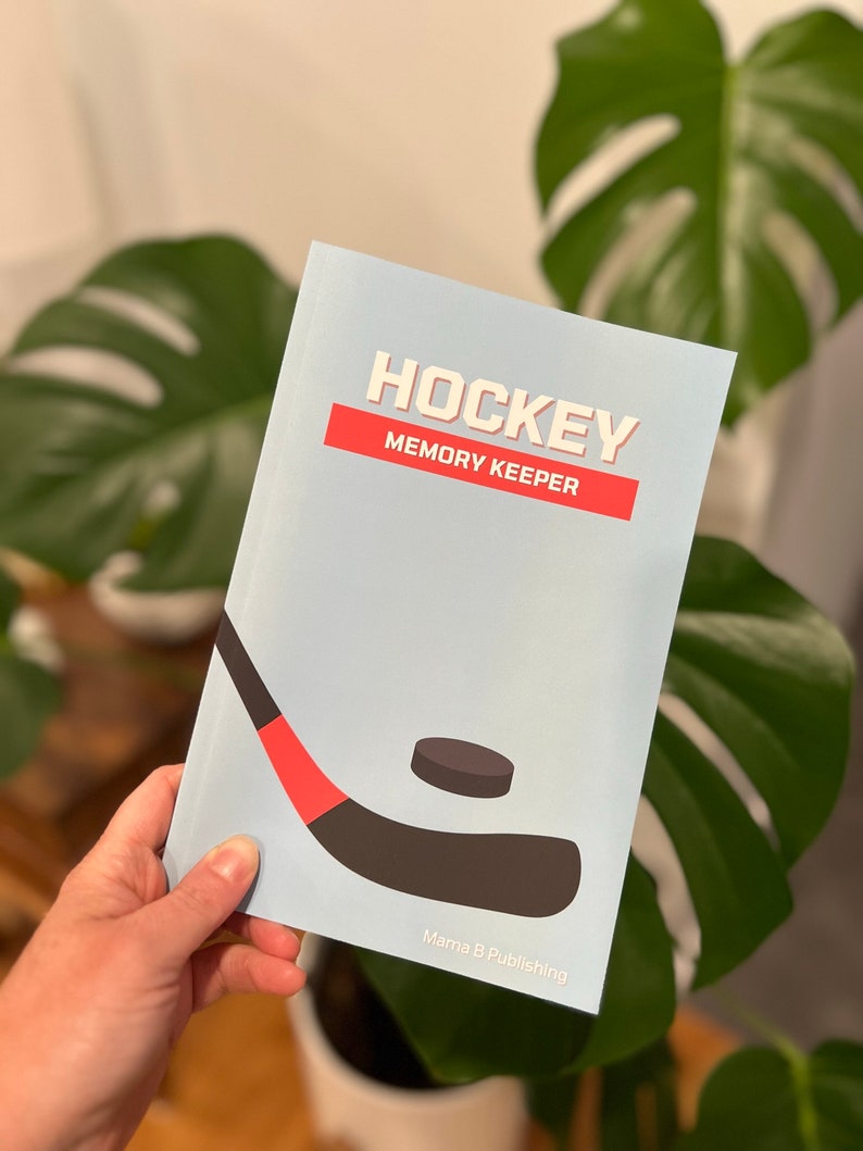 Journal du gardien de la mémoire du hockey Suivi des tournois de hockey Cadeau de maman de hockey Cadeau de joueur de hockey Cadeau de papa de hockey Cadeau de hockey image 1