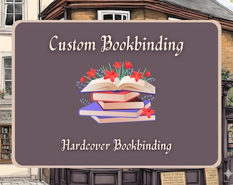 Custom Bookbinding | Custom Book Wrap Cover | Complete Hard Case Binding