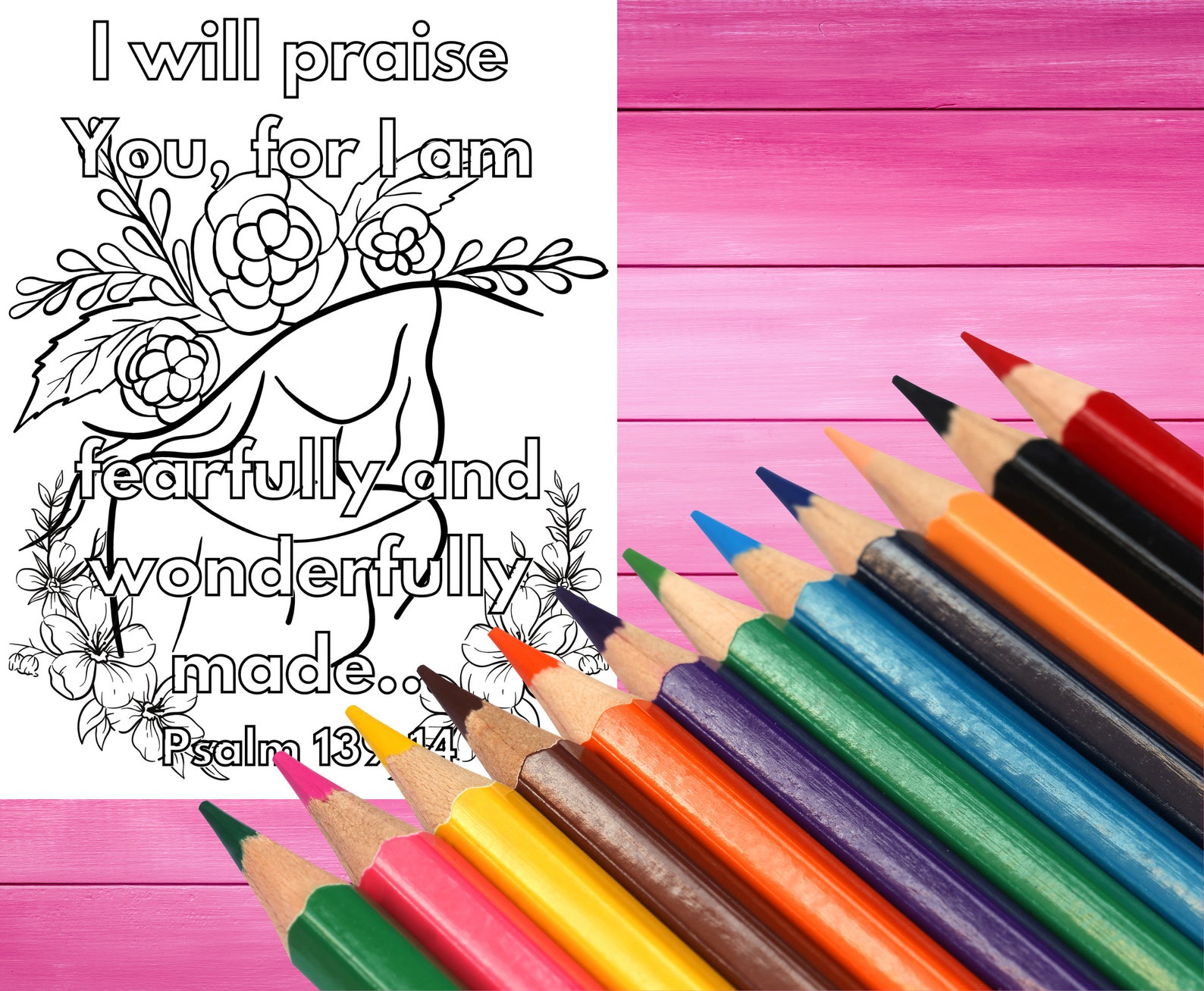 Bible Verse Coloring Pages for Women, PDF Printable, Scripture Coloring ...