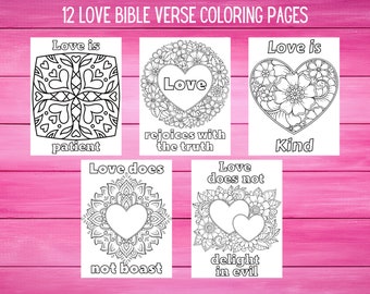 Love Bible Verses Printable Coloring Pages Heart Mandala Coloring Pages, Valentines Coloring Pages, Christian Valentines Coloring pages