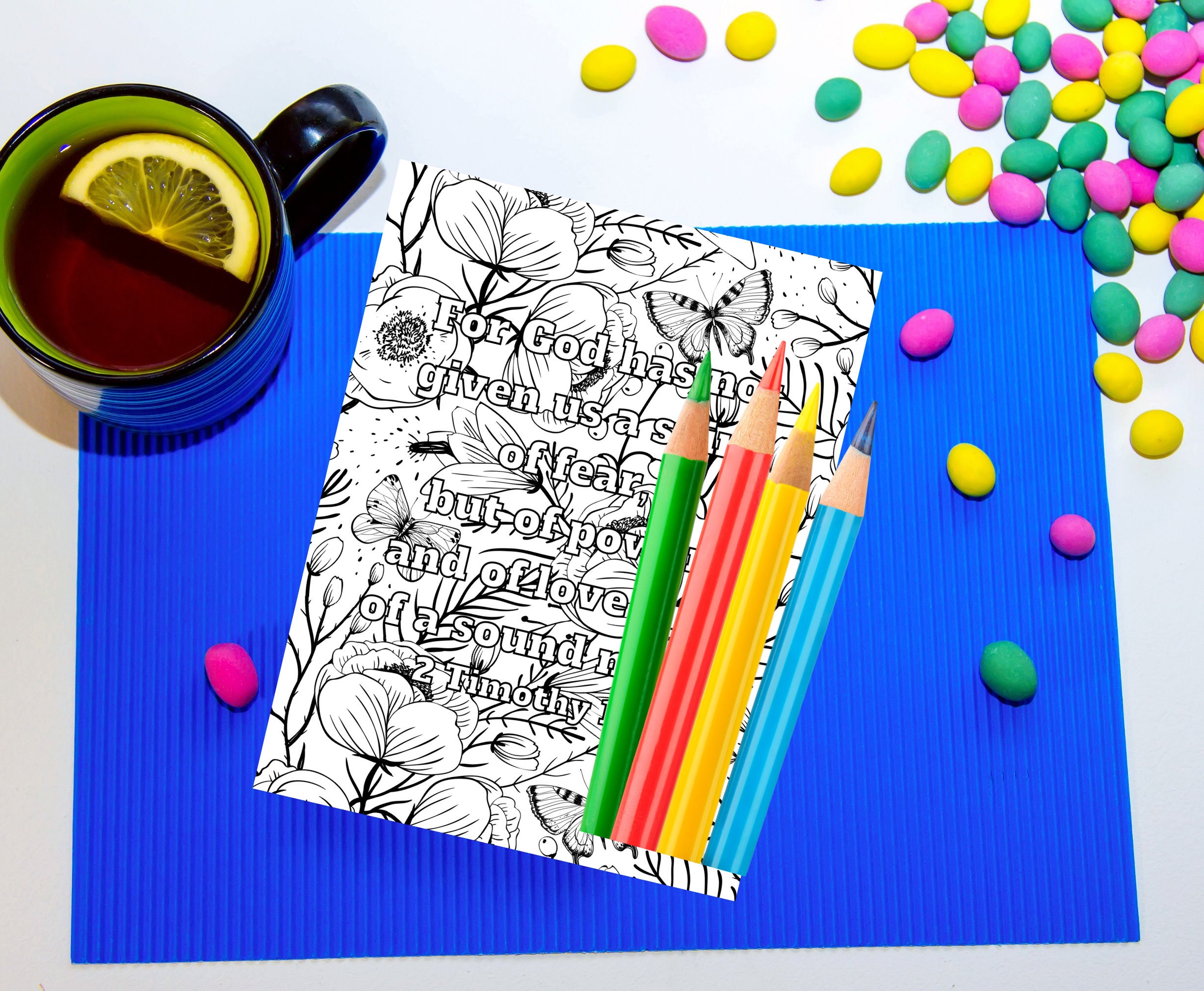 Bible Verse Coloring Pages for Women, Christian Coloring, Coloring ...