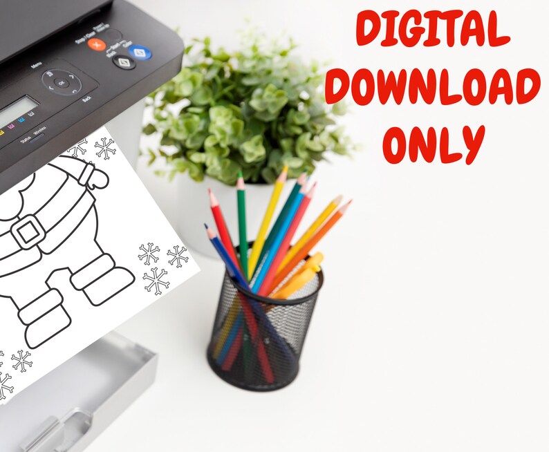 Christmas coloring pages christmas printable activity pages etsy