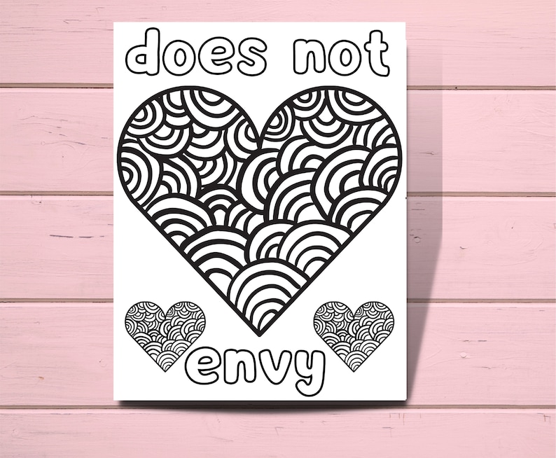 12 Bible Verse Coloring Pages, Love is Coloring Pages, Heart Coloring ...
