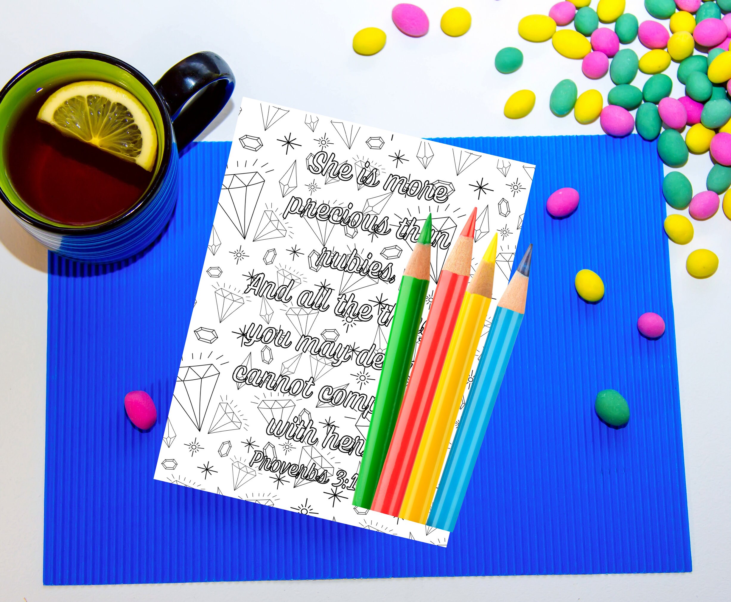 Bible Verse Coloring Pages for Women, Christian Coloring, Coloring ...