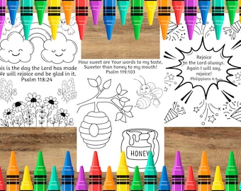 Bible Verse Coloring Pages, Scripture Coloring Pages, Sunday School Coloring Pages, Christian Coloring Pages, Bible Coloring Pages for Kids