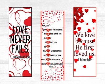 Liebe Bibel Vers Lesezeichen, Valentinstag Lesezeichen, Schrift Lesezeichen, Liebe Bibel Vers Lesezeichen, Christliche Lesezeichen
