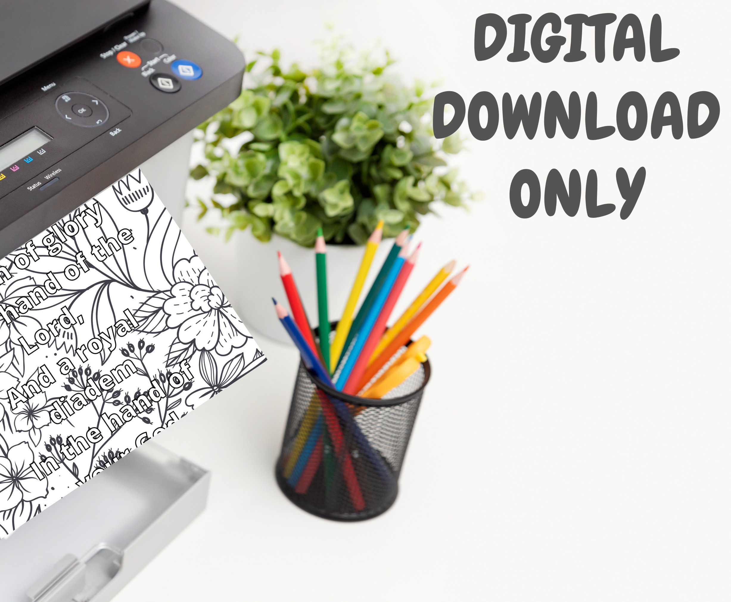 Bible Verse Coloring Pages for Women, Christian Coloring, Coloring ...