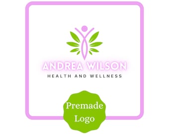 Wellness Logo, Health and Beauty, Premade Logo (Digital Download)