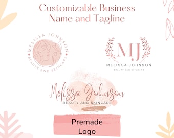 Premade Beauty Logo Design, Skincare Branding (Digital)