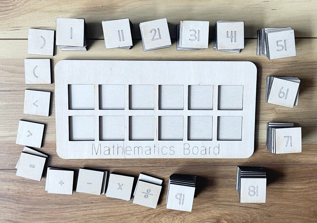 Master Math Board Math Board Montessori Learning - Etsy