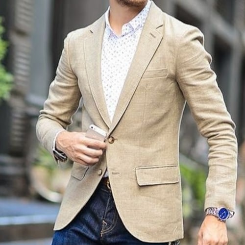 LINEN BLAZER Linen Men Blazer Linen Jacket for Men - Etsy