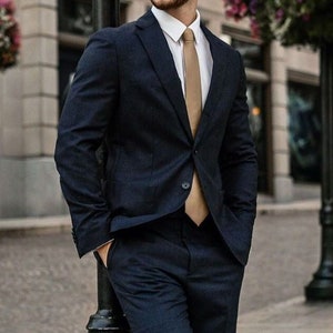 MEN BLUE SUIT Men Suit Men Clothing Wedding Wear Suit Men Wedding Dress Elegant Men Suit Men Prom Suit Suit For Men image 1