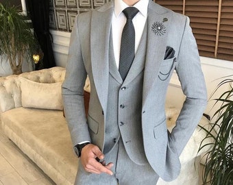 MEN WEDDING CLOTHING - Men Suit - Men Three Piece Suit - Men Party Suit - Men Formal Suit - Formal Fashion Suit - Men Prom Suit