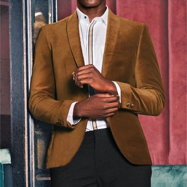 MEN VELVET JACKET - Velvet Jacket - Velvet Jacket For Men - Suit For Men - Men Fashion Suit - Gift For Men - Men Engagement Suit - Men Suit