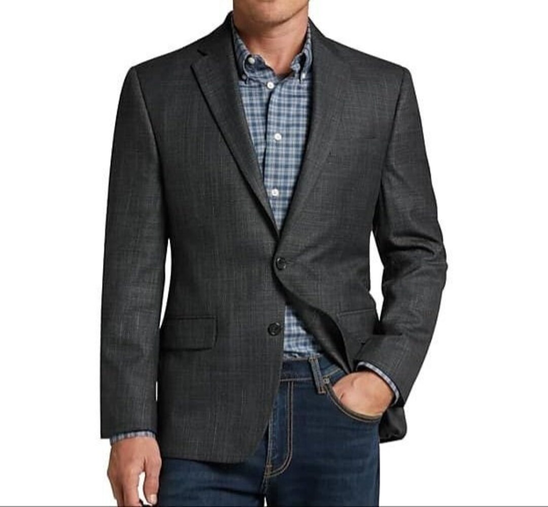 LINEN BLAZER Men Linen Blazer Linen Blazer for Men Black Etsy