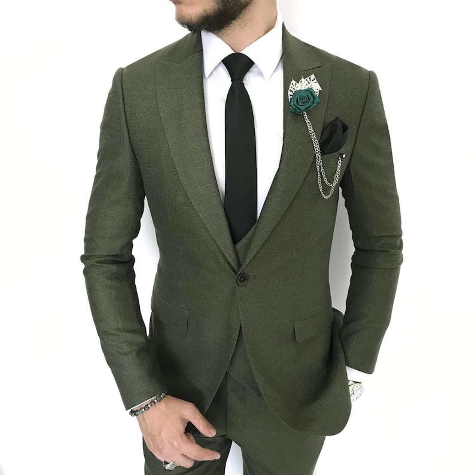 MEN GREEN SUIT Men Suit Green Wedding Suit Men Wedding Etsy