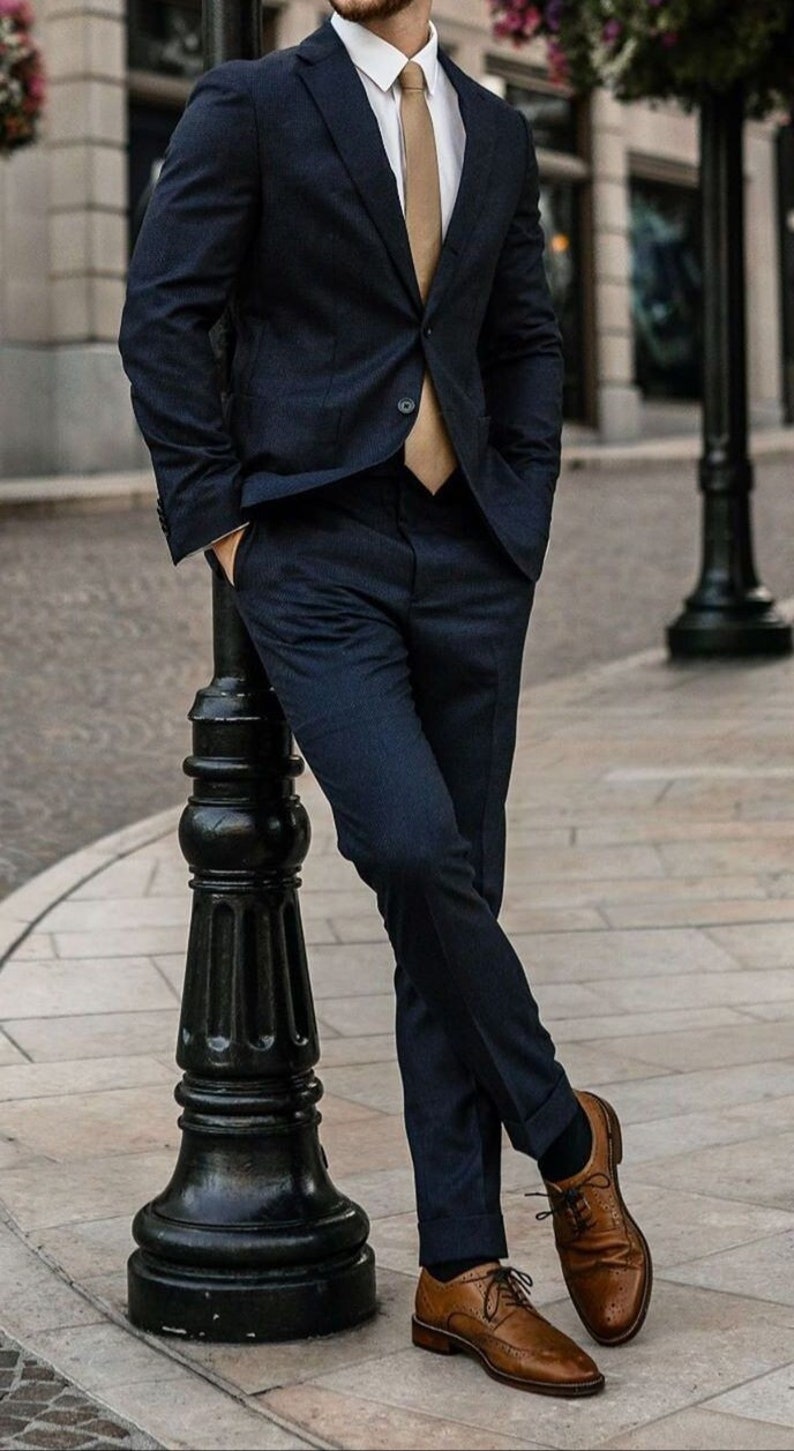 MEN BLUE SUIT Men Suit Men Clothing Wedding Wear Suit - Etsy