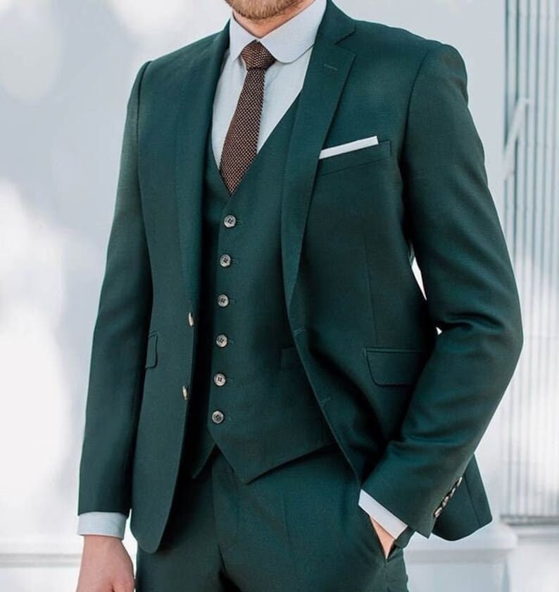 Men Suit Men Green Suit Elegant Green Suit Green Groom Suit Men Wedding
