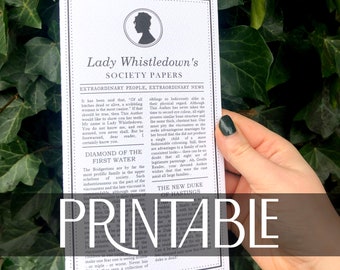 BRIDGERTON - Documenti della società di Lady Whistledown DIGITALE